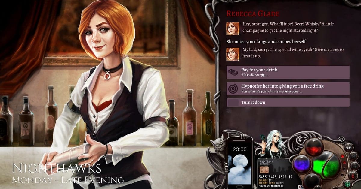 "Valve is under the impression that this game is way sexier": Nighthawks devs claim vampire RPG has erroneously been slapped with Steam adult content label - Rock Paper Shotgun