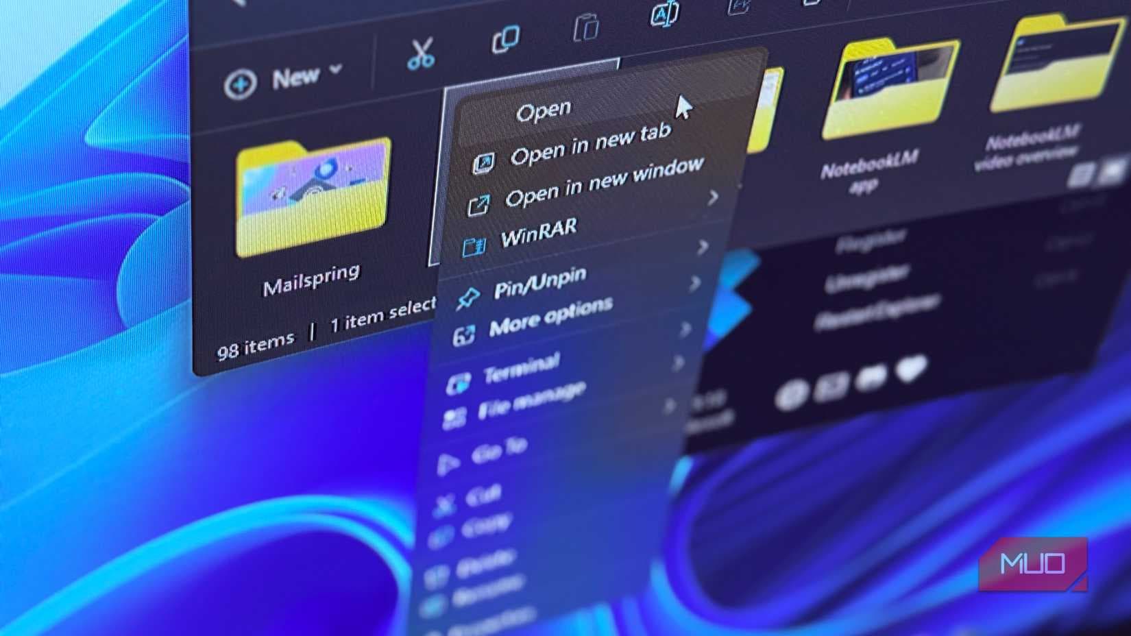 Microsoft admits its Windows 11 right-click menu needs fixing — but there is already a better option - makeuseof.com image 5