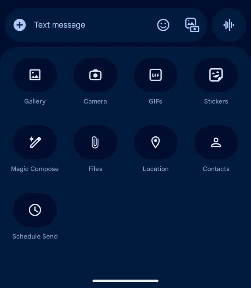 Google Messages is getting a visual update with a more streamlined design. image 3