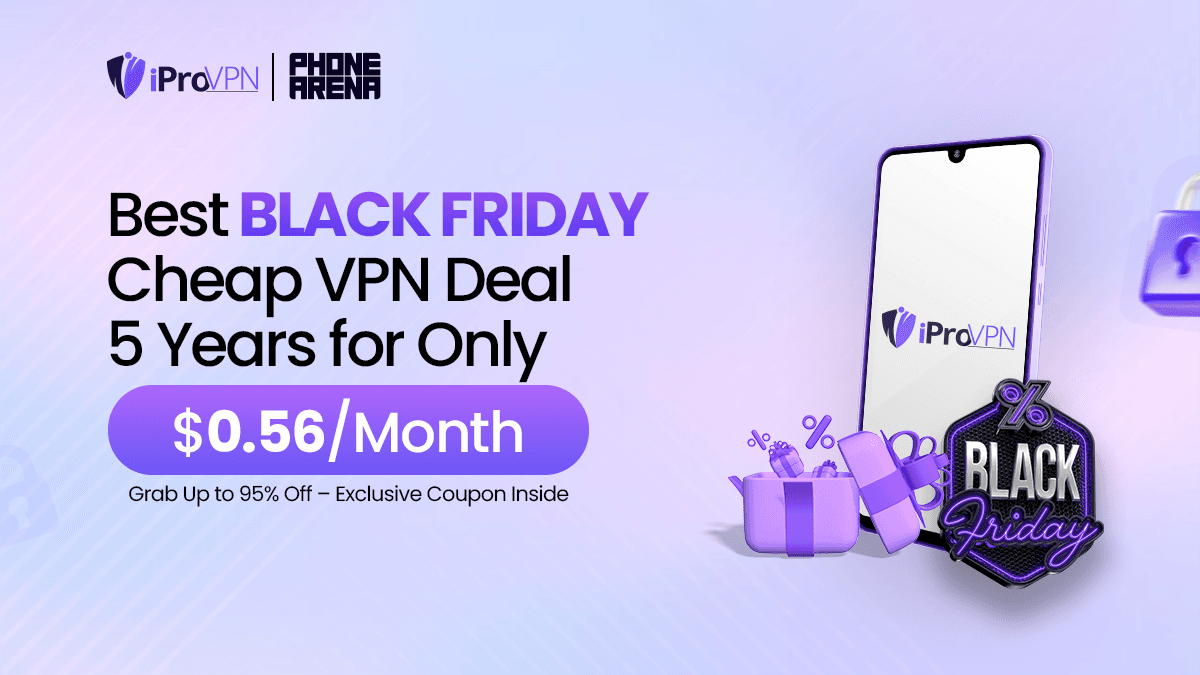 iProVPN is offering a Black Friday deal for 5 years of VPN service at $0.56 per month.