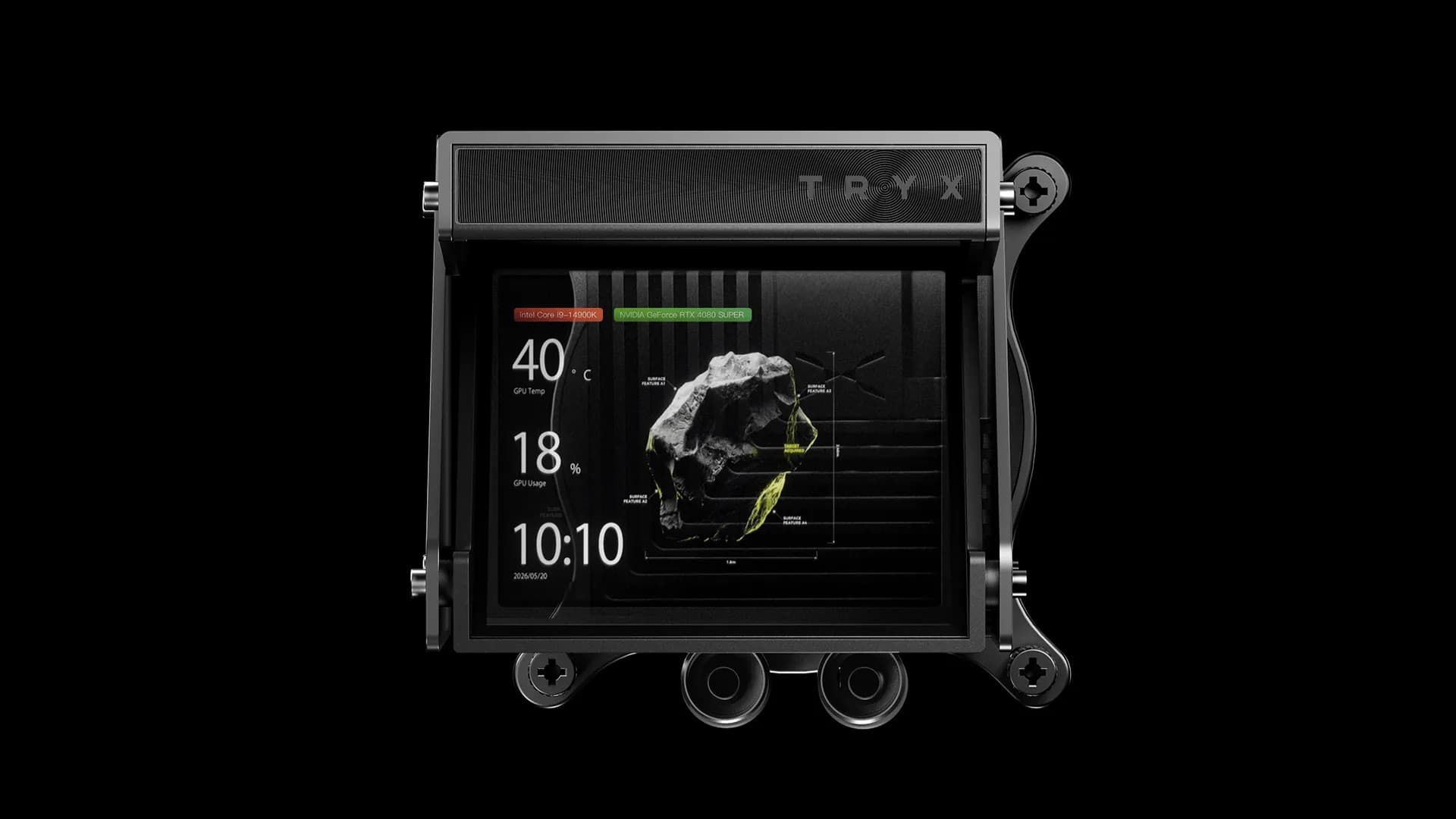 Tryx launches new liquid AIO cooler with holographic display — uses beam splitters to create a hologram-like display effect inside the pump block image 4
