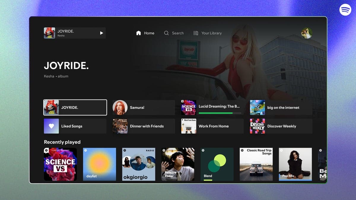 Spotify has released a significantly improved Apple TV app.