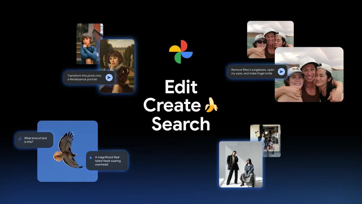 Google Photos now includes the "Nano Banana" feature, available even for iOS users.