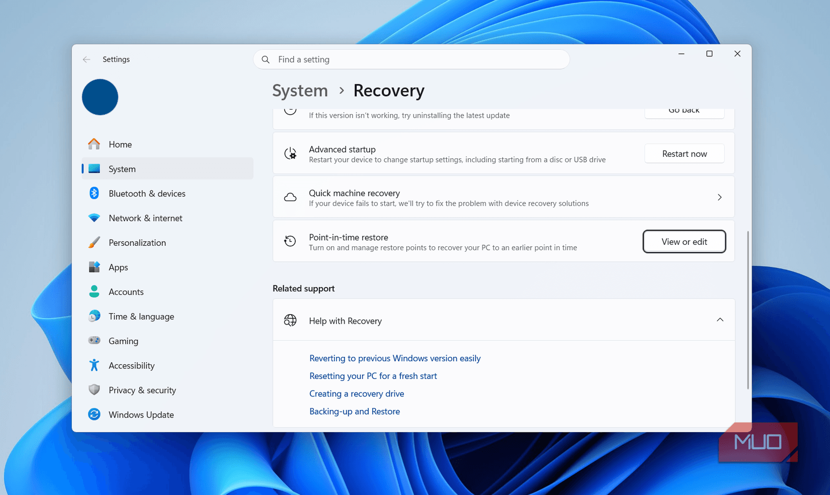 Windows 11 can now rewind your whole PC, including the file you just created - MakeUseOf image 5