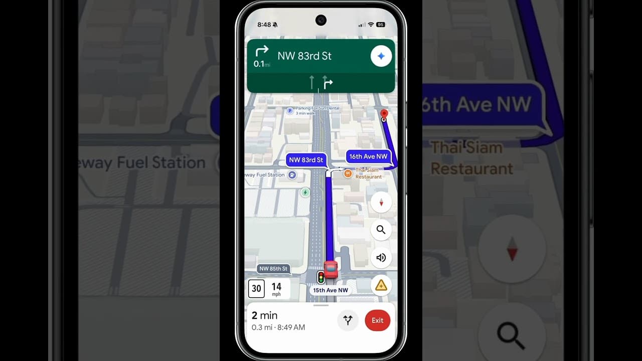 Google Maps is rolling out landmark-based navigation and Gemini-powered Lens for improved directions. image 2