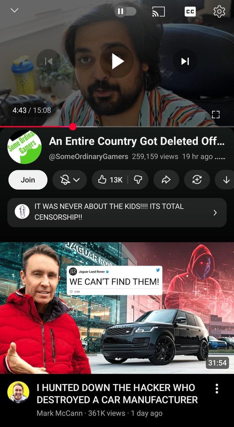 YouTube is experimenting with a polarizing new mobile design. image 3