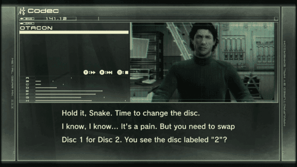 Metal Gear Solid 4 Remaster Has Otacon Saying New Voice Lines Regarding Swapping Discs and Being Digital-Only - MP1st