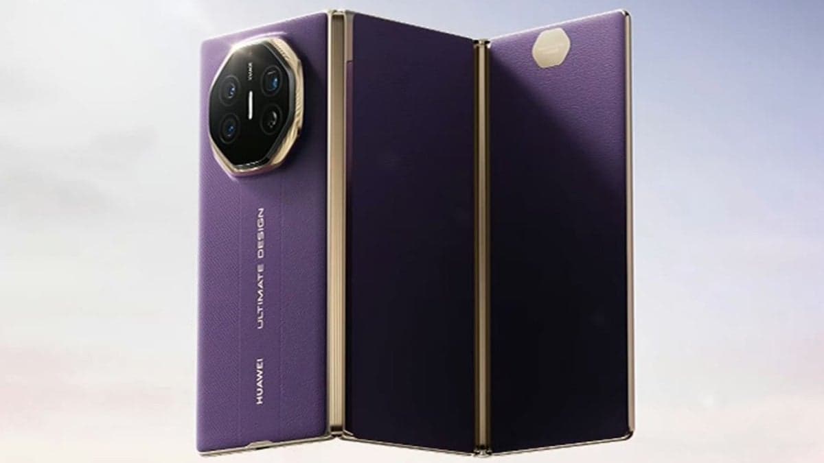 Huawei has released its second foldable phone with a tri-fold design.