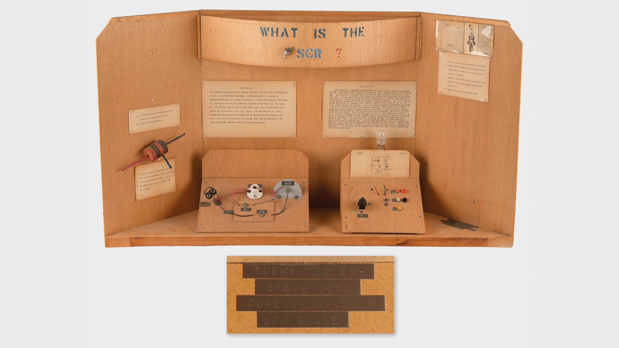 Steve Jobs' 8th Grade Science Project Sells for $34,375 - MacRumors