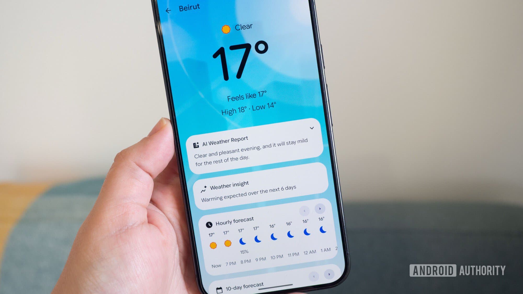 The Pixel Weather widget now lets you catch up on the forecast with a single tap - Android Authority image 2