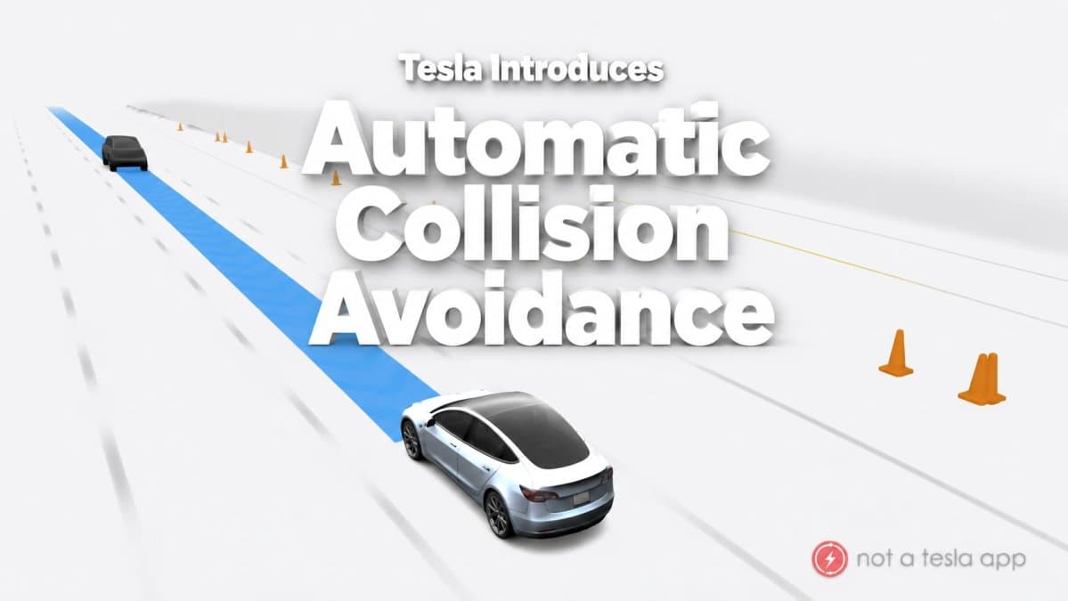 Tesla Introduces 'Automatic Collision Evasion' for Manual Drives - Not a Tesla App image 2