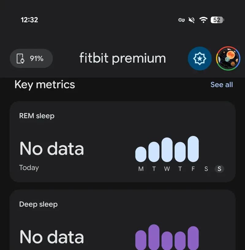 Fitbit has a new design, but it's not yet available to all users. image 5