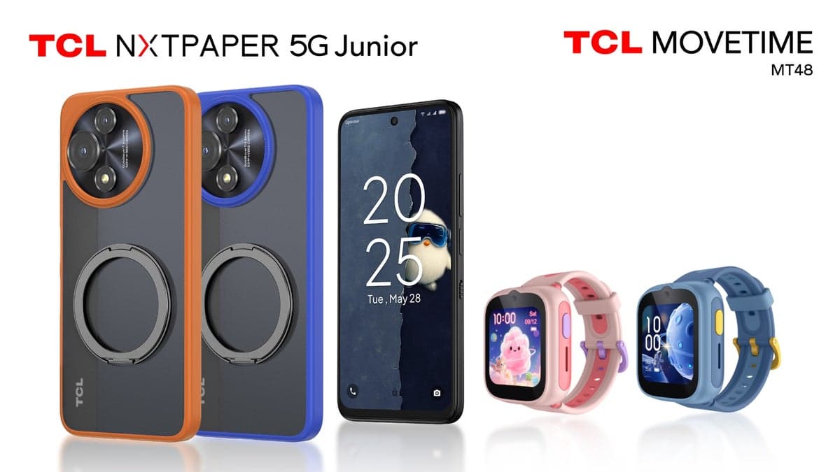 TCL has released a new smartwatch and a 5G smartphone designed for children.