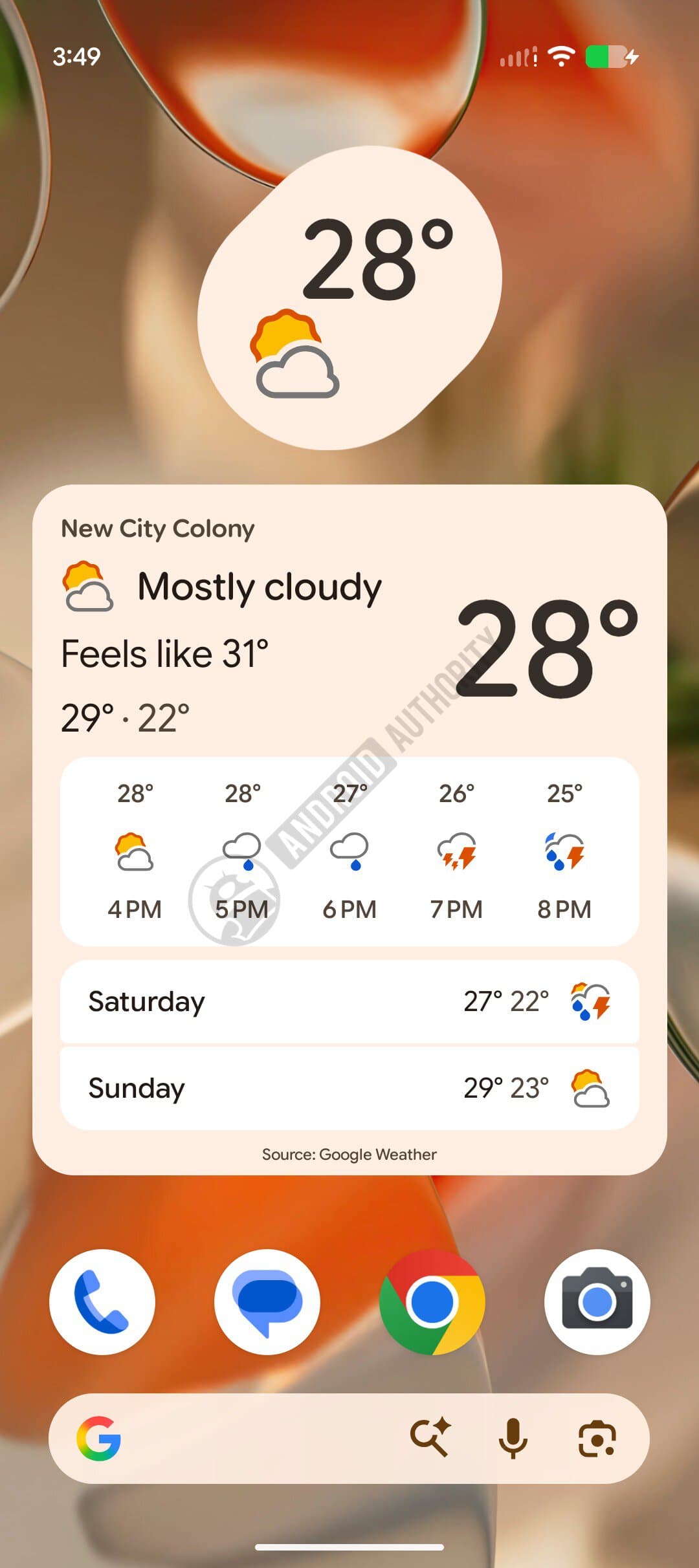 The Pixel Weather widget now lets you catch up on the forecast with a single tap - Android Authority image 5