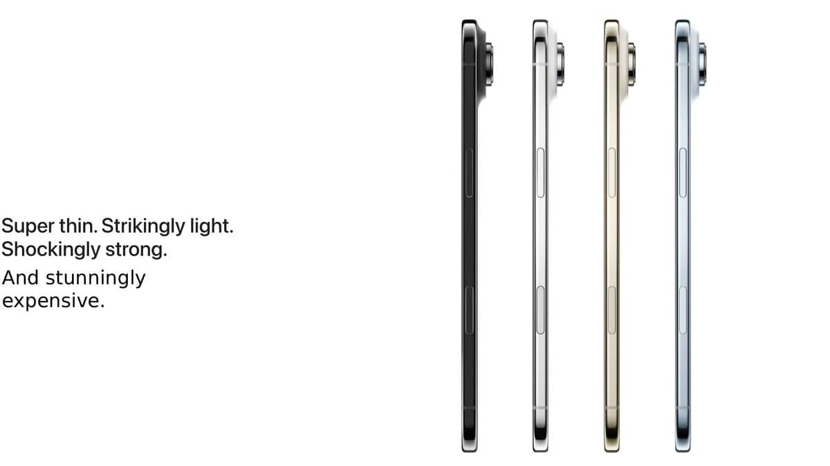 The iPhone Air and iPhone 17 Pro may come with a hefty price tag.