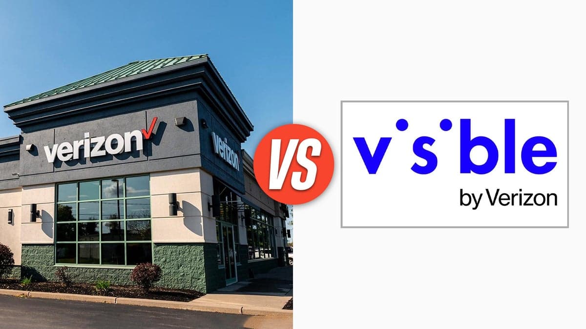 This article compares Verizon and Visible, focusing on their plan costs, phone selection, and network coverage.