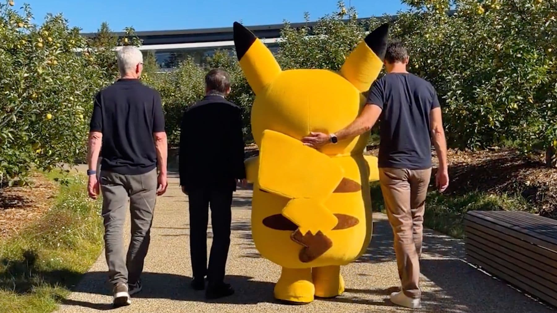 Pikachu Visits Apple Park, Meets Tim Cook and John Ternus - MacRumors