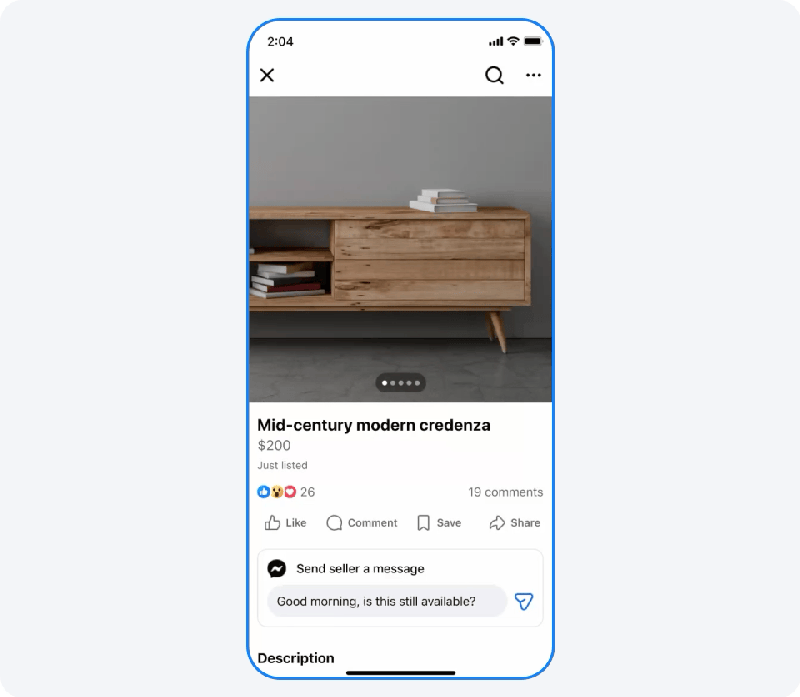Facebook Marketplace is adding new features that could improve the user experience. image 3