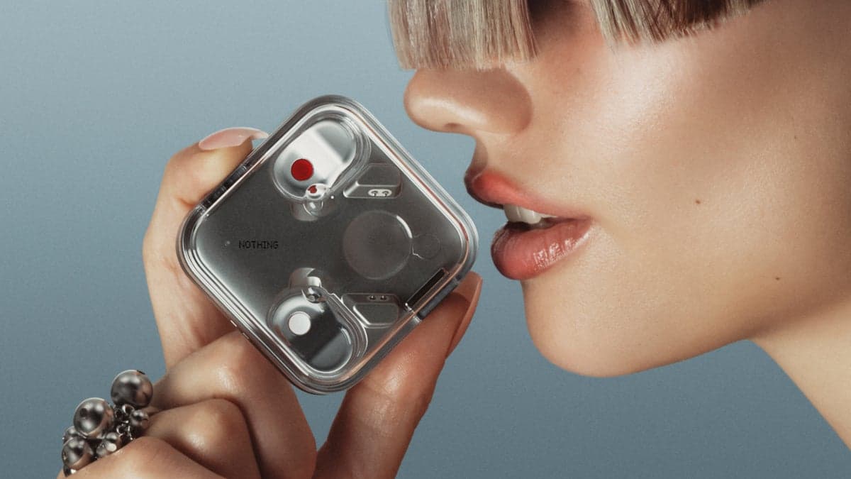 The new Nothing Ear (3) earbuds feature an updated design with metal accents and improved microphone technology.