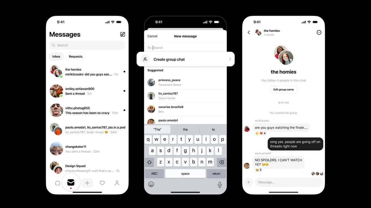 Threads is introducing group chats to compete further with X.