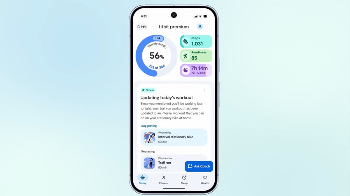 Fitbit has a new design, but it's not yet available to all users.