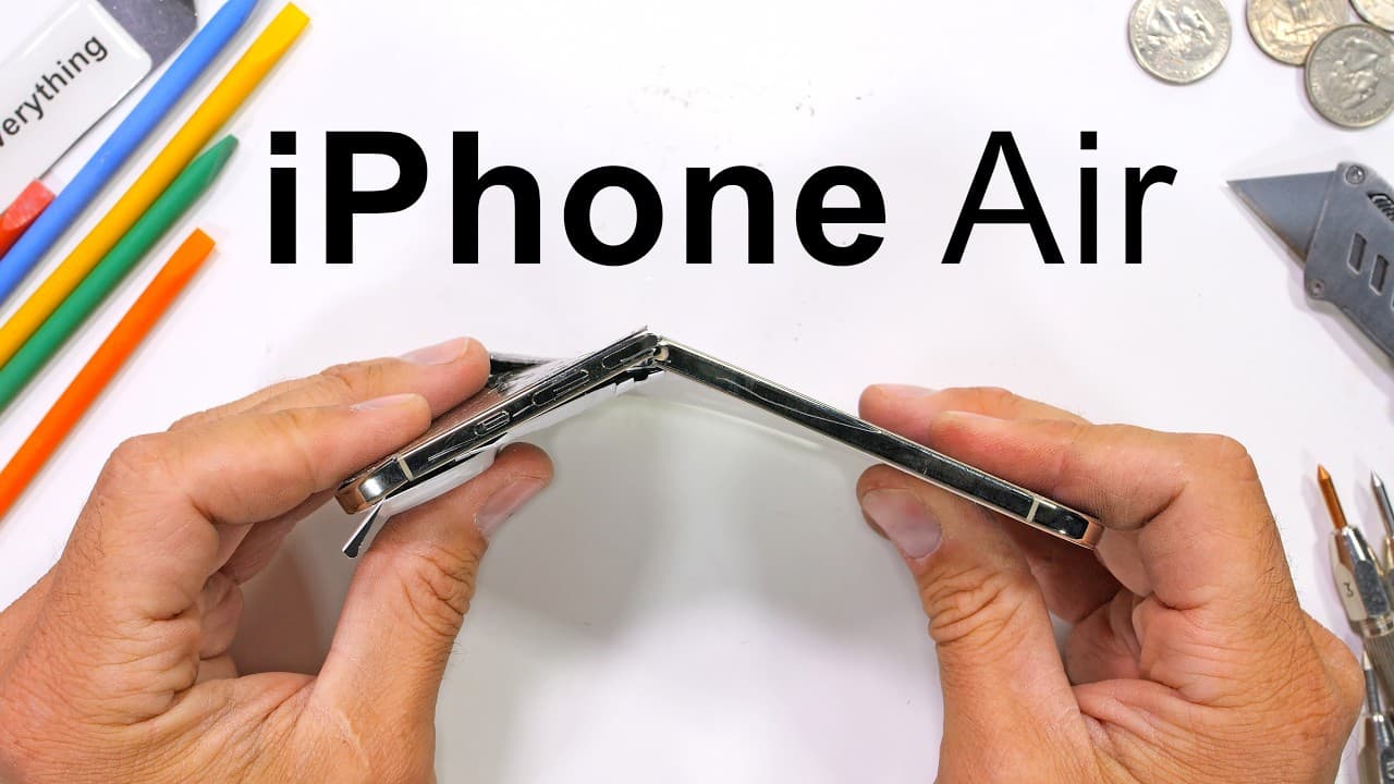 The new iPhone Air appears to be a durable and well-built phone, avoiding any bending issues. image 2