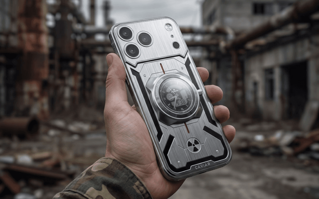 Caviar launches wild iPhone 17 Pro with Geiger counter, titanium body, and Swiss watch - Gizmochina image 2