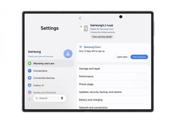 Samsung Galaxy owners just got a care and repair hub right in their phone settings - Android Police image 5