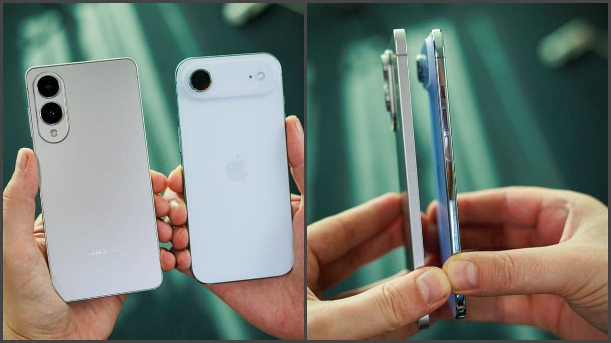 The iPhone Air's success is contrasted with the Galaxy S25 Edge's failure.