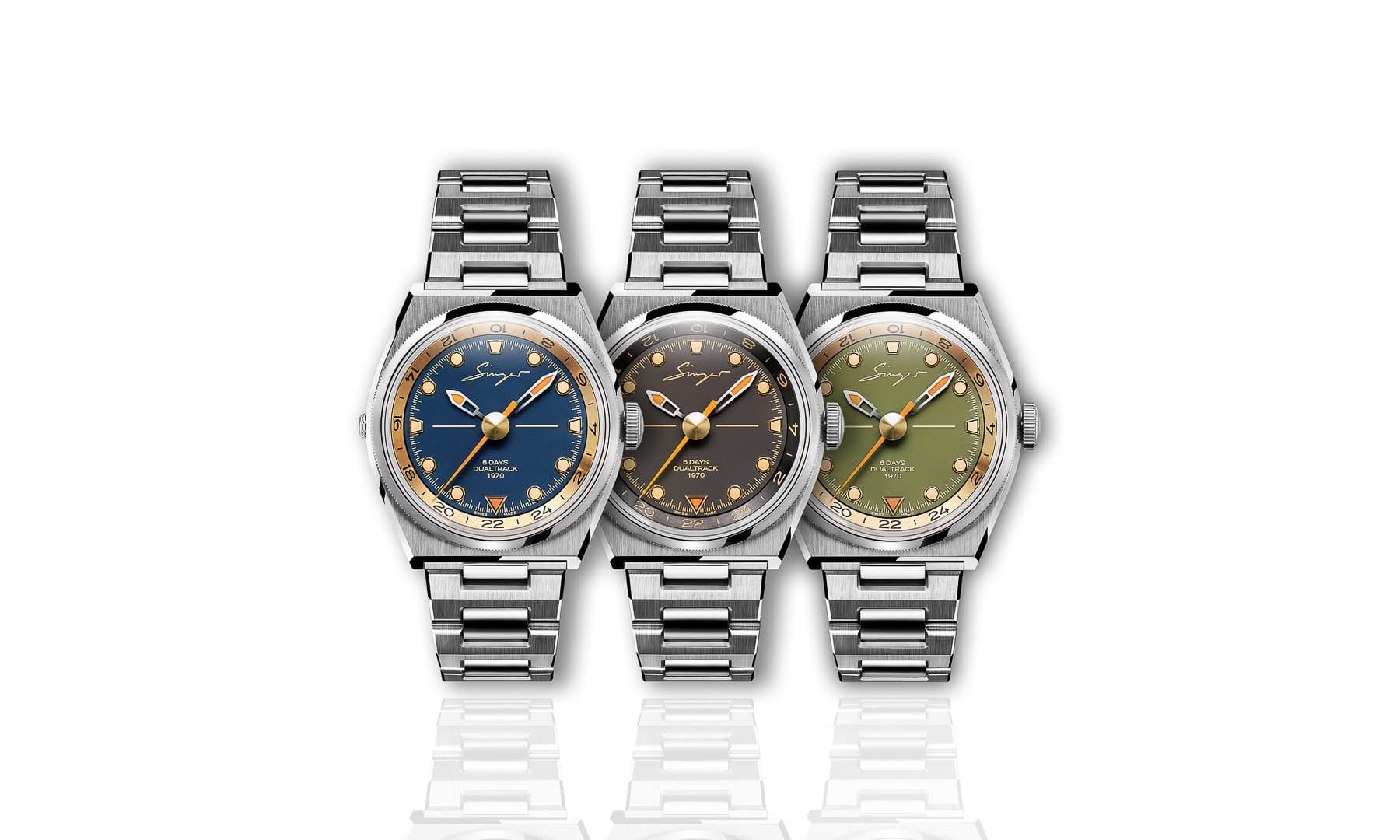 Singer Reimagined Keeps The GMT Hits Coming With The 1970 DualTrack - Fratello Watches