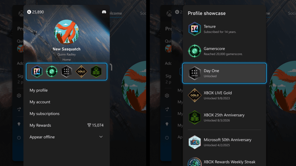 Available for XBOX Insiders: Home Improvements, Local Save Game Management, and Profile Badges - XBOX Wire image 4