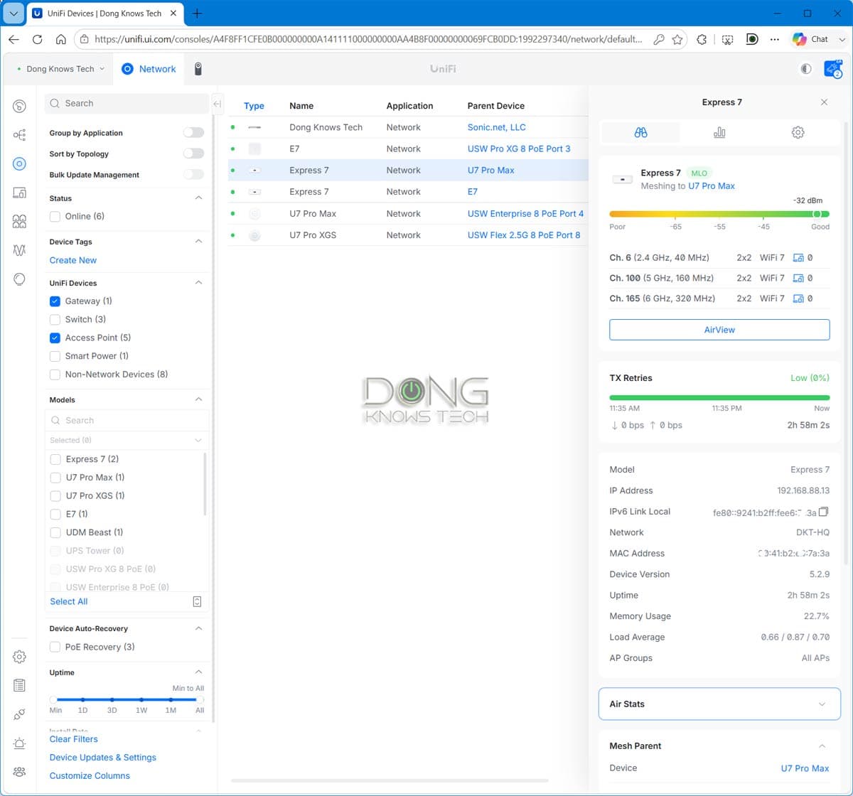 UniFi Home Wi-Fi 7 (UX7-3) with STR MLO Backhaul Review: Ubiquiti’s True Whole Home WiFi Mesh Is Here! - Dong Knows Tech image 5