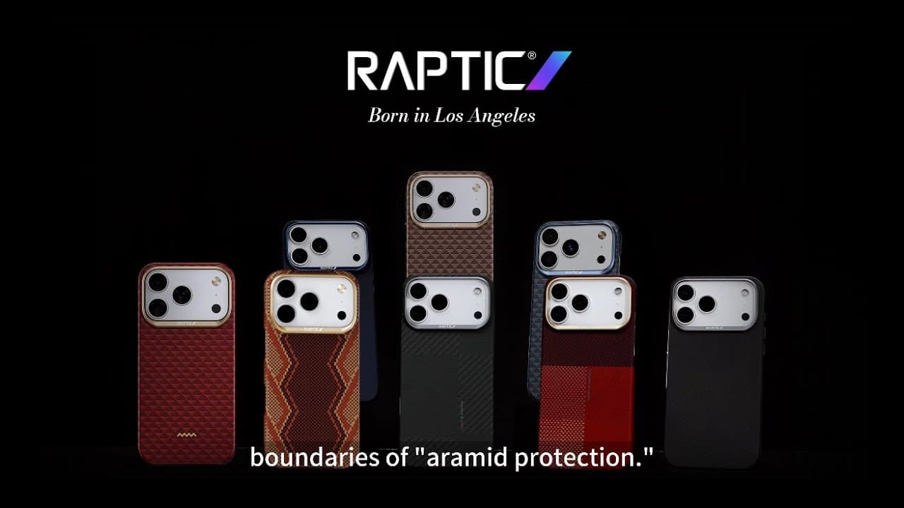 Raptic is offering a thin, attractive aramid fiber case for the new iPhone.